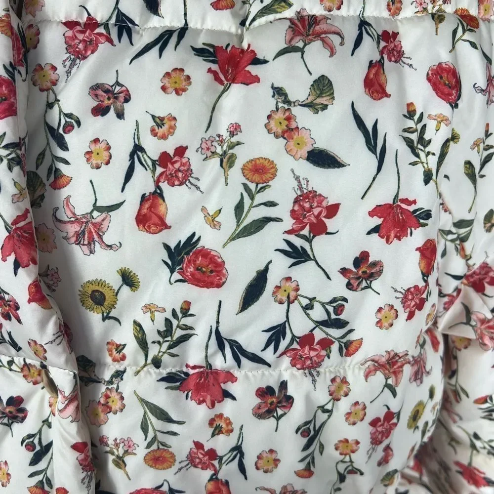 J Crew Alps puffer jacket with PrimaLoft® in vintage floral size medium‎